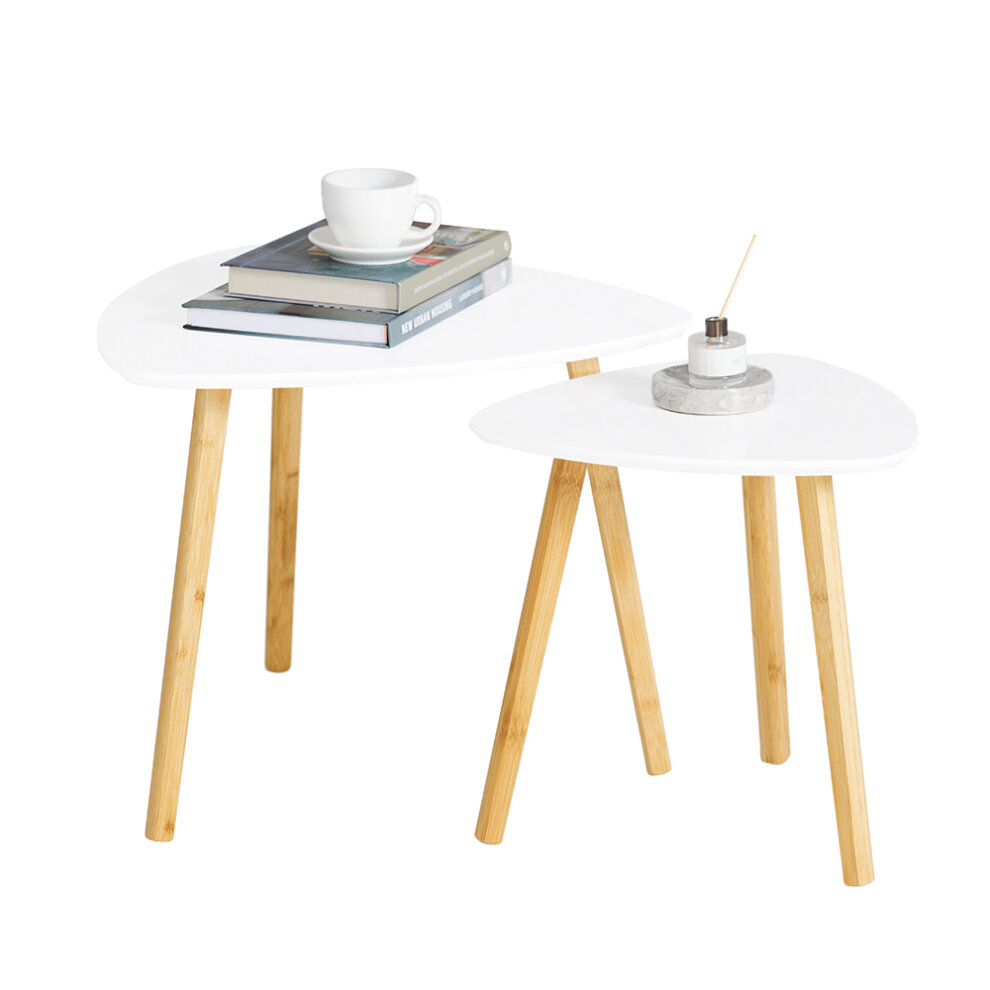 SoBuy® FBT74-W, Nesting Tables Side Tables End Tables Coffee Tables